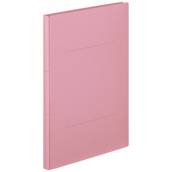 アスクル　背幅伸縮ファイル（PPラミネート表紙）　A4タテ　ピンク　10冊  オリジナル