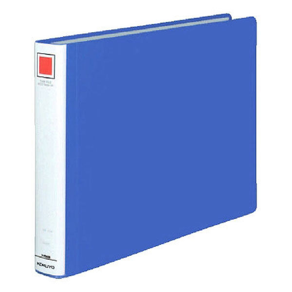 コクヨ　チューブファイル　エコツインR　B4ヨコ　とじ厚30mm　青　両開きパイプ式ファイル　フ-RT639B　1冊