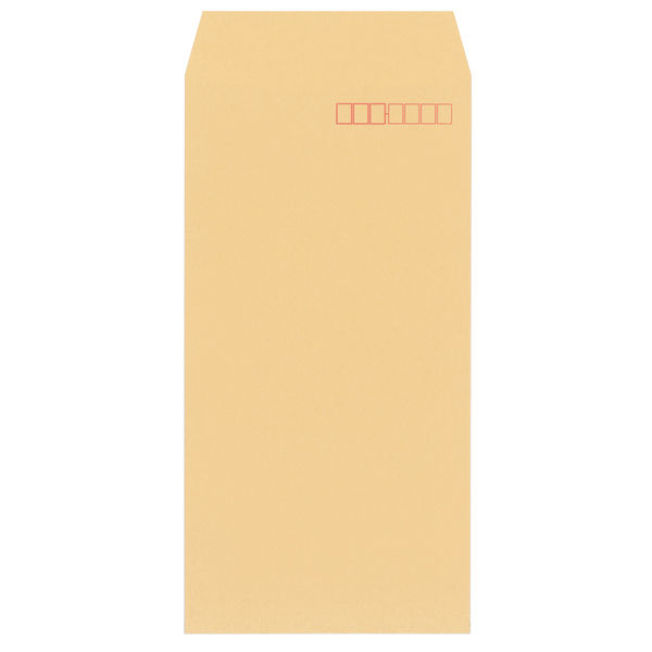 寿堂　コトブキ封筒（クラフト・センター貼り） 長3〒枠あり　3000枚（1000枚×3箱）
