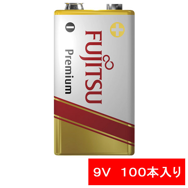 FDK　アルカリ乾電池Premium9V形　6LR61FP（S）　1セット（100本）