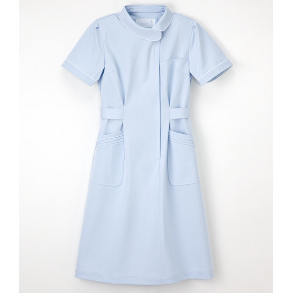 ナガイレーベン 看護衣半袖 女性用 ブルー S CA-1707（取寄品）