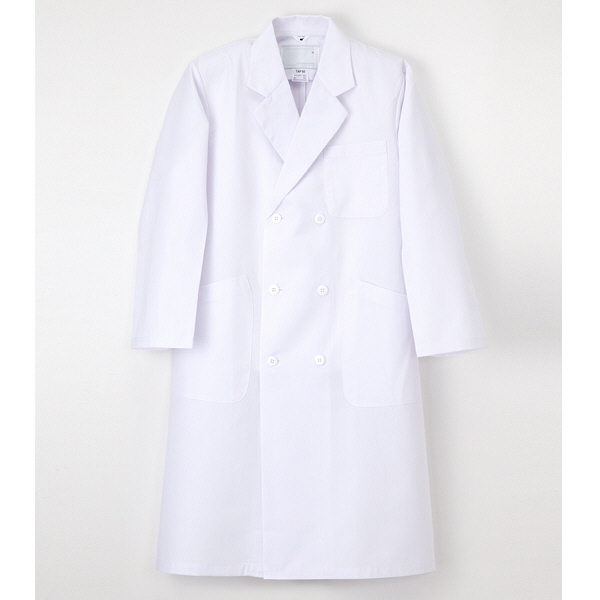 ナガイレーベン 男子ダブル診察衣 （ドクターコート） 医療白衣 長袖 ホワイト S TAP-60（取寄品）