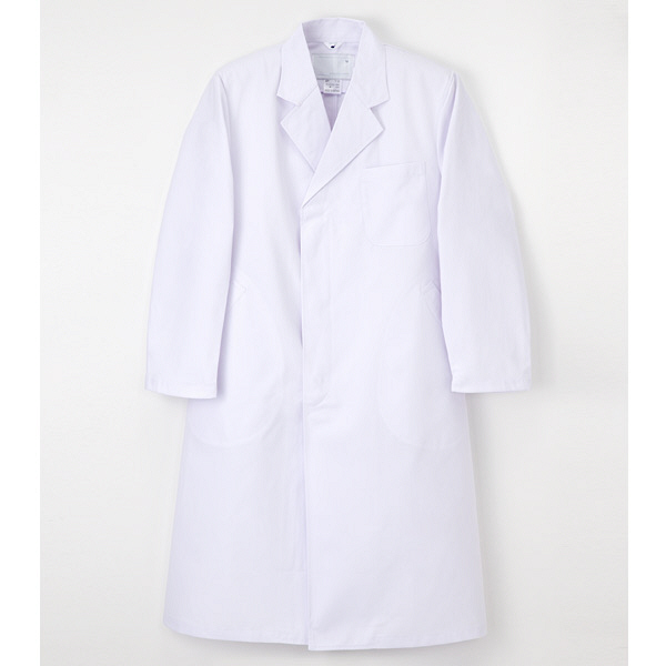 ナガイレーベン 男子シングル診察衣 （ドクターコート） 医療白衣 長袖 ホワイト S NP-110（取寄品）