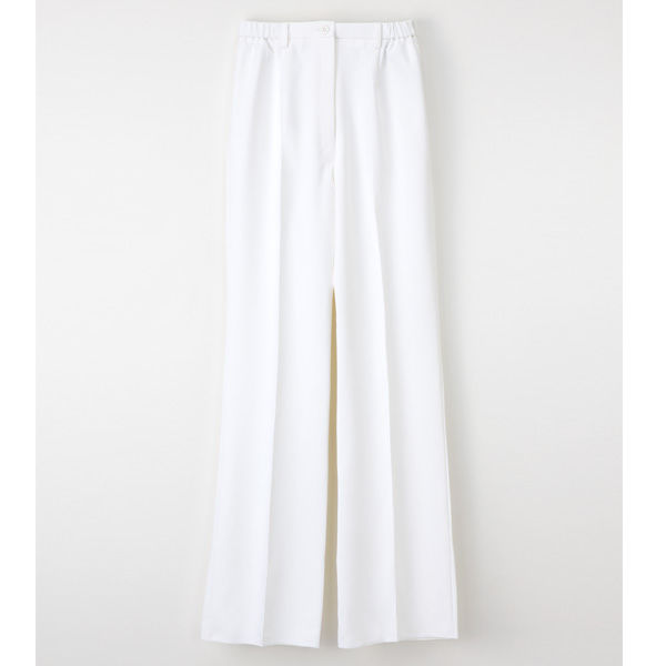 ナガイレーベン 女子パンツ ナースパンツ 医療白衣 ホワイト M CF-4803（取寄品）