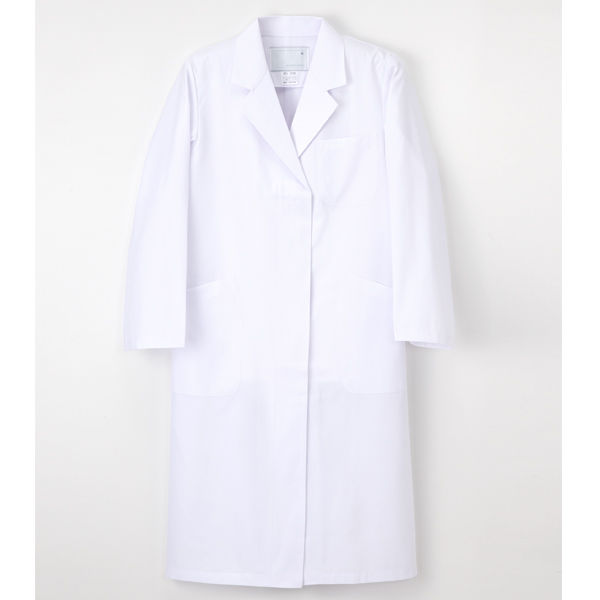 ナガイレーベン 女子診察衣（シングル） KEX-5130 ホワイト S 女子シングル診察衣 ドクターコート 医療白衣