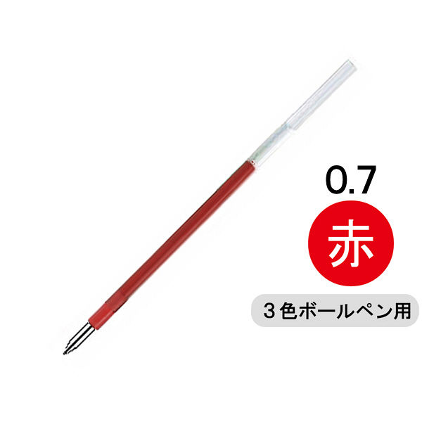 三菱鉛筆(uni)　ジェットストリーム替芯（多色・多機能ボールペン用）　0.7mm　赤　SXR-80-07　1本