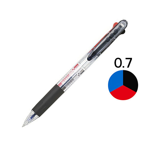アスクル　3色ボールペン　0.7mm　30本  オリジナル