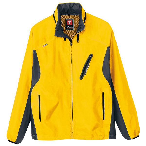 アイトス　フードインジャケット（男女兼用）　イエロー　AZ10301-119-4L　（直送品）