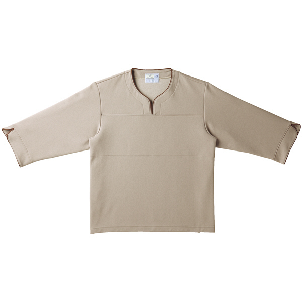 トンボ　キラク　検診用シャツ　L　CR841-28-L　検査衣／患者衣　（取寄品）