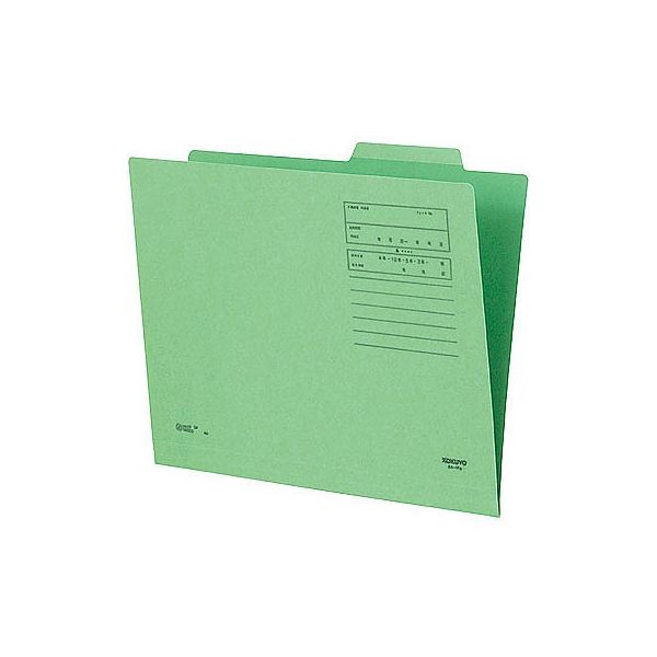 コクヨ　個別フォルダーカラー　A4　緑　A4-IFG　1箱（200枚：10枚入×20袋）