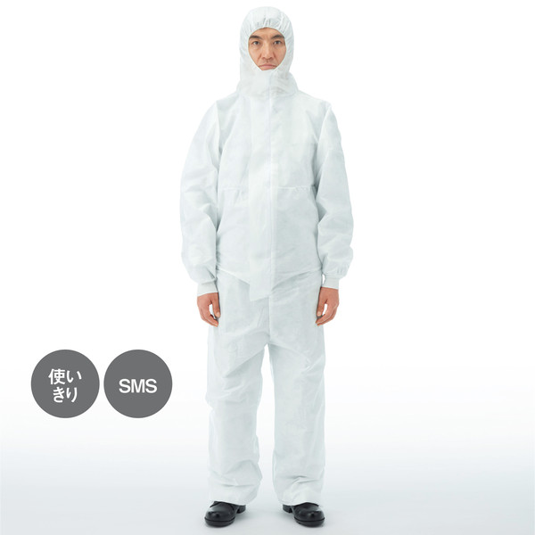 【防護服】 スリーエム ジャパン 3M 化学防護服 4520 (Mサイズ） ホワイト 1着