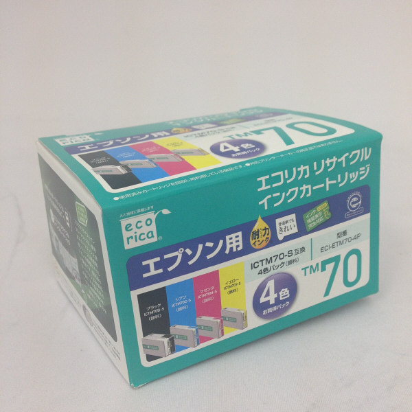 エコリカ　リサイクルインク　ECI-ETM70-4P　ICTM70対応   1個