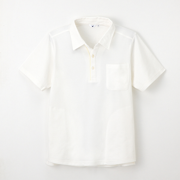 ナガイレーベン ニットシャツ（男女兼用） オフホワイト L NC-2307（取寄品）