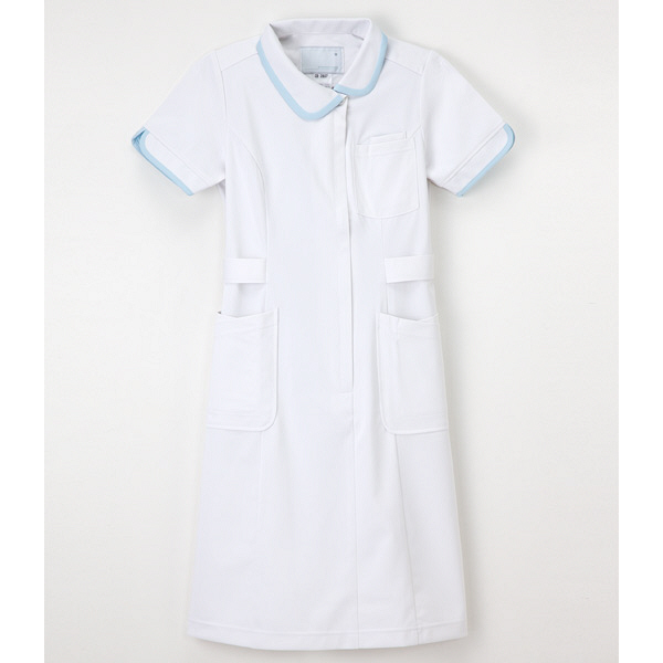 ナガイレーベン ワンピース ナースワンピース 医療白衣 半袖 Tブルー LL CD-2837（取寄品）