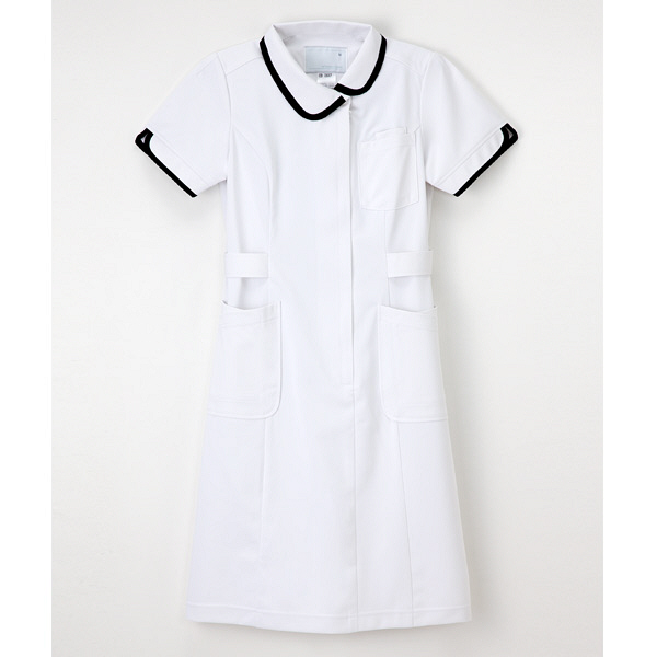 ナガイレーベン ワンピース ナースワンピース 医療白衣 半袖 Tネイビー EL CD-2837（取寄品）