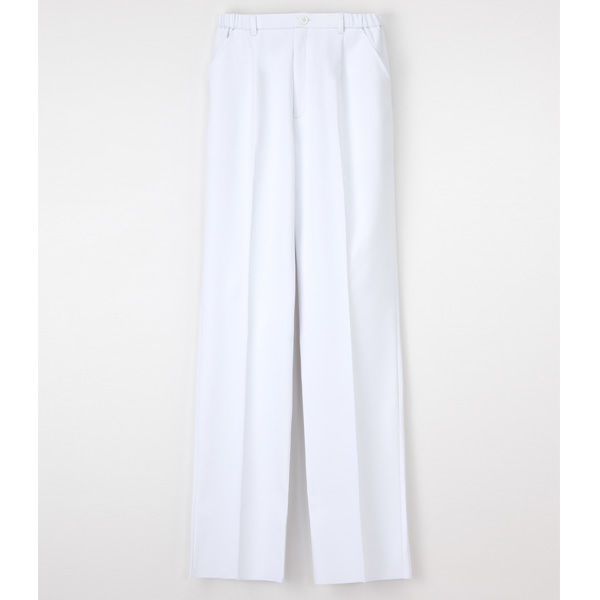 ナガイレーベン 女子パンツ ナースパンツ 医療白衣 ホワイト LL FT-4403（取寄品）
