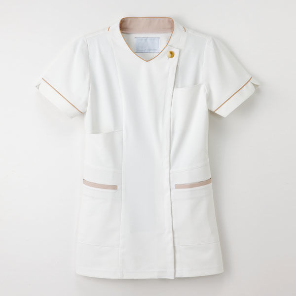 【メーカーカタログ】ナガイレーベン　女子上衣  オフホワイト 　S　LH-6272　1枚　　（取寄品）