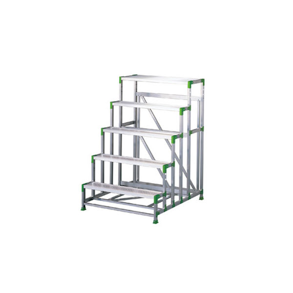 Hasegawa(長谷川工業) 踏台 アルミ合金 エコシリーズ組立式作業台 5段 150cm EWA-50 1台（直送品）