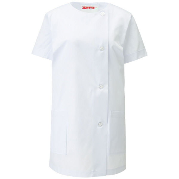 KAZEN（カゼン） レディス調理衣半袖 ホワイト 3L 751-30 1着（直送品）