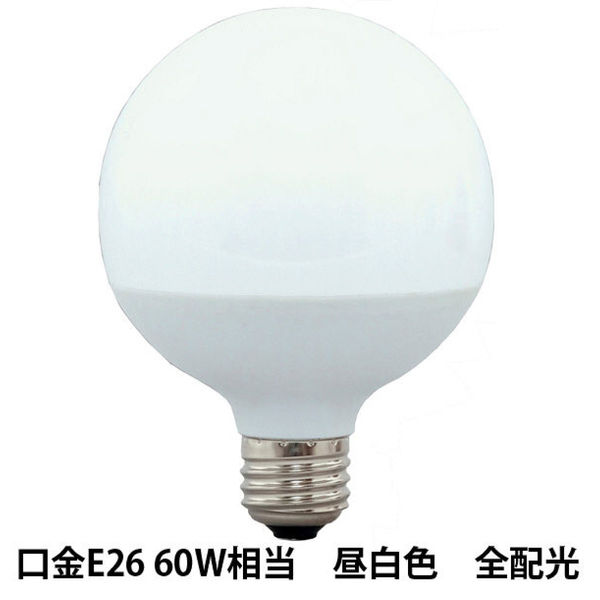 アイリスオーヤマ LED電球 E26 ボール球 昼白色 60形相当（700ｌm）  広配光  LDG7N-G-6V4 １個