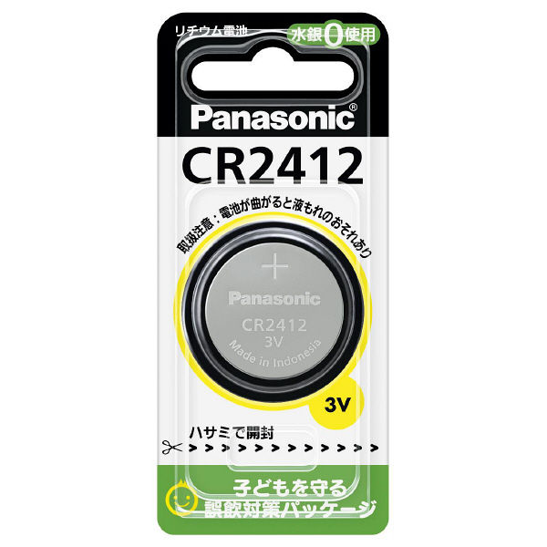 パナソニック コイン型リチウム電池 CR-2412P 1箱（5個入）