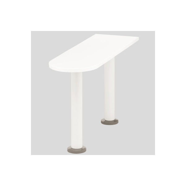 オカムラ スチールOAデスク ビラージュ VILLAGE サイドテーブル ホワイト 幅400×奥行1200×高さ700mm 1台（直送品）