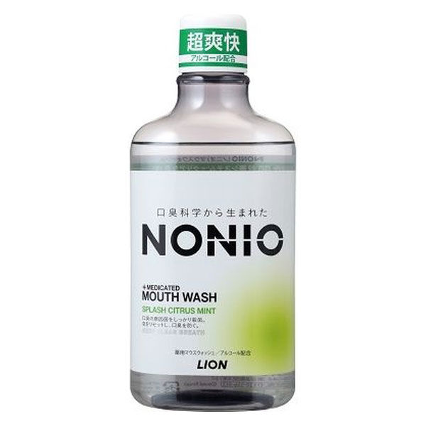 マウスウォッシュ NONIO ノニオ スプラッシュシトラスミント アルコール配合 超爽快 600mL 1セット（6本）口臭対策 医薬部外品 ライオン