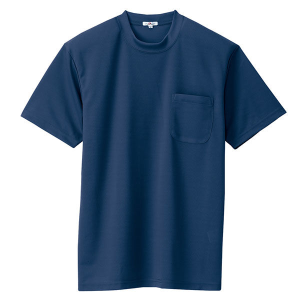 AITOZ（アイトス） ユニセックス 大きいサイズ 半袖Tシャツ（ポケット付） ネイビー 3L AZ-10576 1着（直送品）