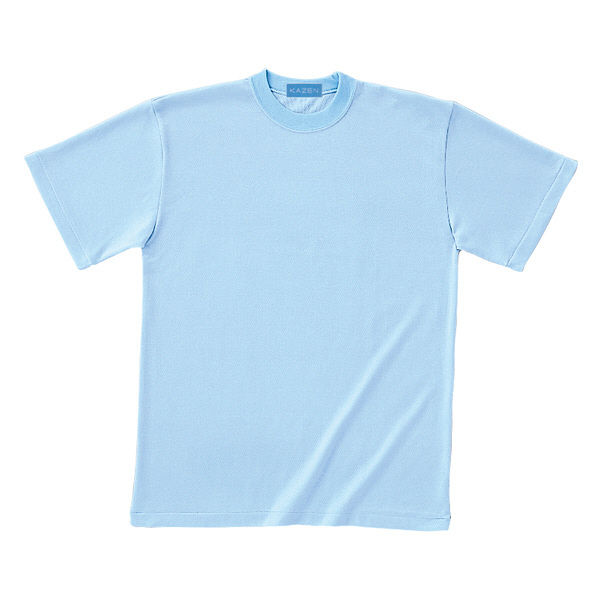 KAZEN ウォーターマジックTシャツ 男女兼用 半袖 サックスブルー（水色） LL 233-82（直送品）