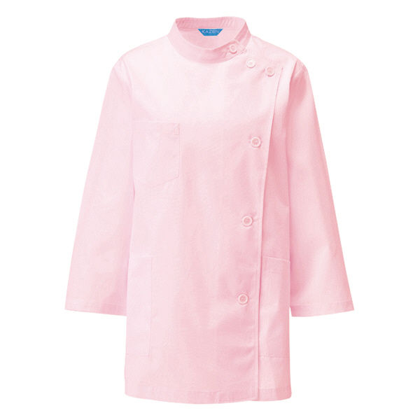 KAZEN レディス医務衣七分袖 （ナースジャケット） 医療白衣 ピンク 3L 361-73（直送品）
