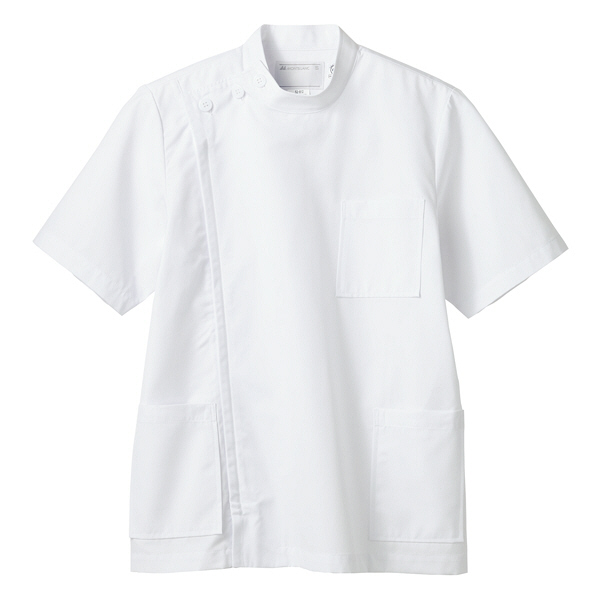 住商モンブラン ケーシー（メンズ・半袖） 医務衣 医療白衣 白 M 52-812（直送品）