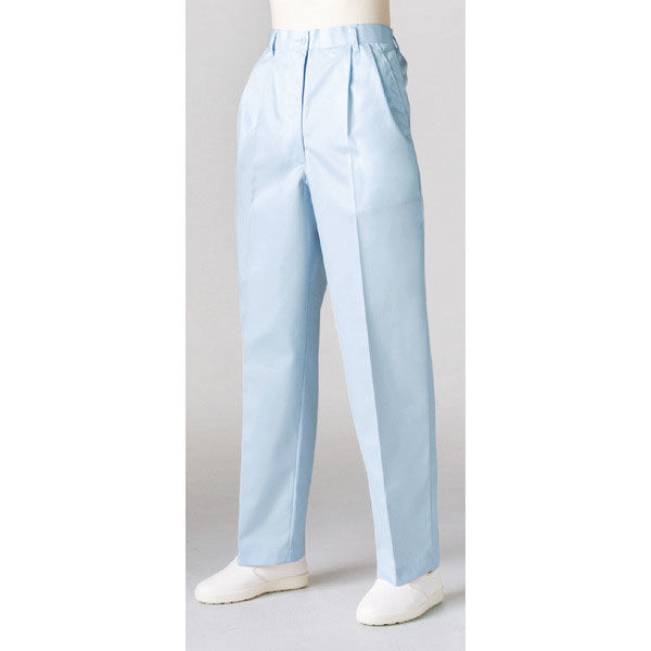 住商モンブラン パンツ（レディス） ナースパンツ 医療白衣 サックスブルー（水色） M 7-036（直送品）