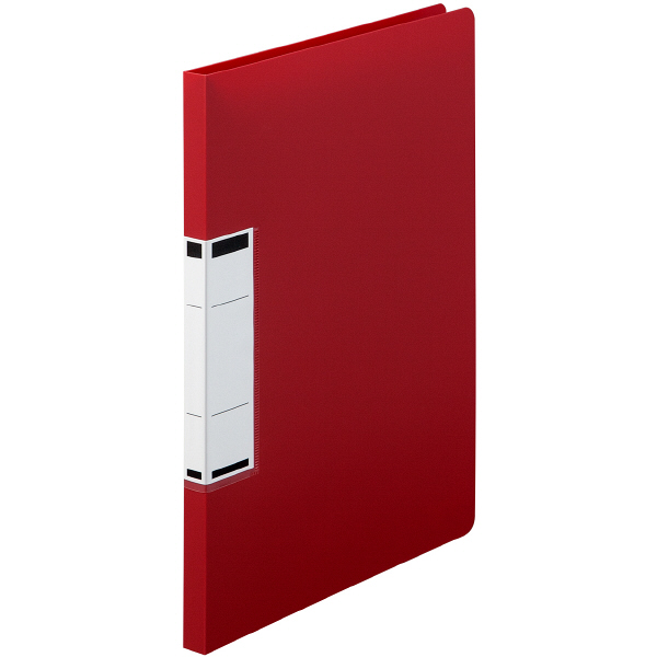 アスクル　Z式パンチレスファイル　A4タテ　背幅15mm　レッド　赤　レバーファイル　ユーロスタイル  オリジナル