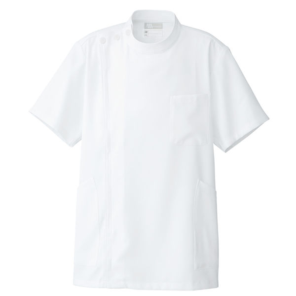 AITOZ（アイトス） メンズ半袖KCコート メンズ医務衣 医療白衣 ホワイト S 861303-001（直送品）