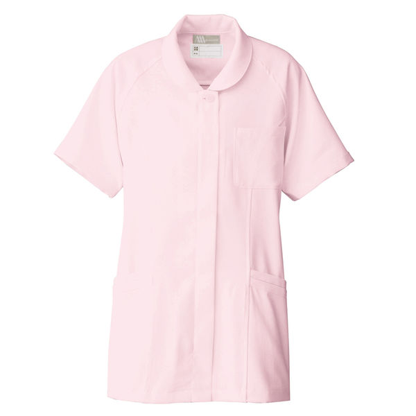 AITOZ（アイトス） センターチュニック（女性用） ナースジャケット 医療白衣 半袖 ピンク 3L 861341-060（直送品）