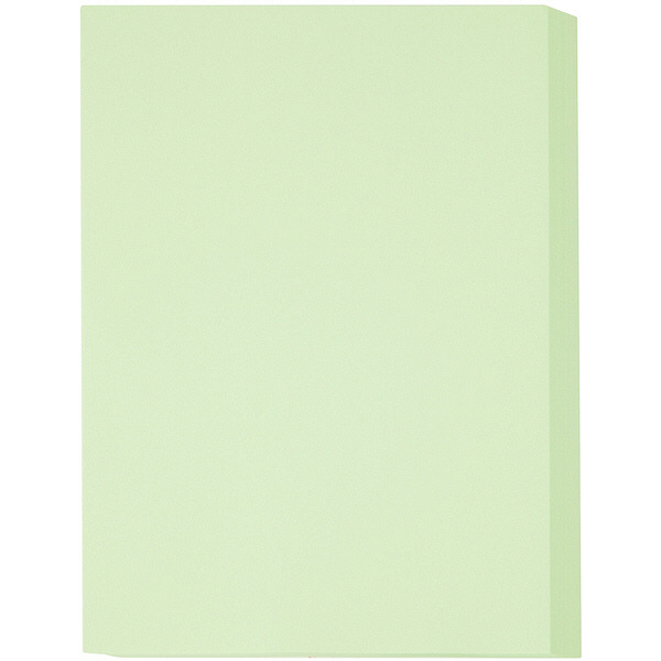 アスクル　カラーペーパー　特厚口　ライトグリーン　A4　1冊（250枚入）  オリジナル