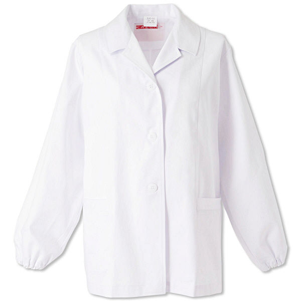 KAZEN（カゼン） 男性用衿付き調理衣長袖 ホワイト M 310-60 1着（直送品）