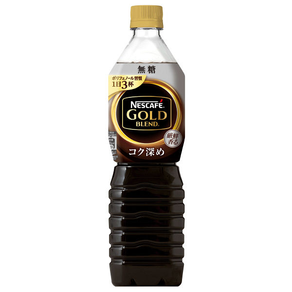 ネスレ日本 ゴールドブレンドコク深め無糖 900ml 1セット（24本）