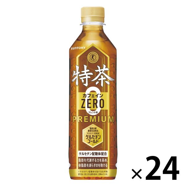 【トクホ・特保】サントリー 特茶カフェインZERO ブレンド麦茶 500ml 1箱（24本入）