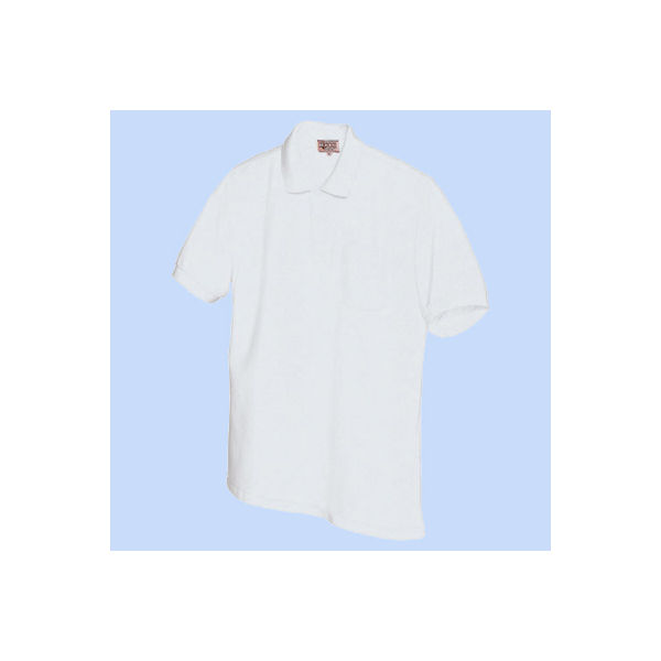 AITOZ（アイトス） ユニセックス 大きいサイズ 半袖ポロシャツ ホワイト 3L AZ-7615 1着（直送品）