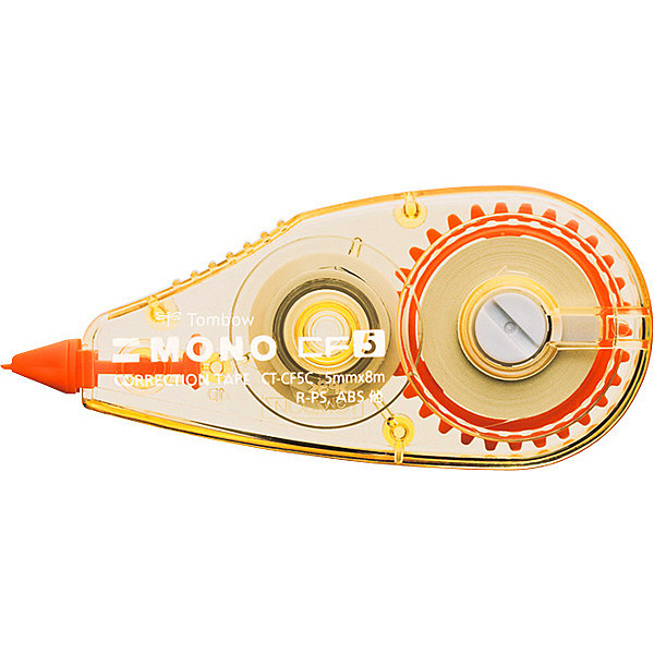 トンボ鉛筆【MONO】修正テープ 使いきりタイプ モノCF5 5mm×8m オレンジ CT-CF5C50　5個　（直送品）