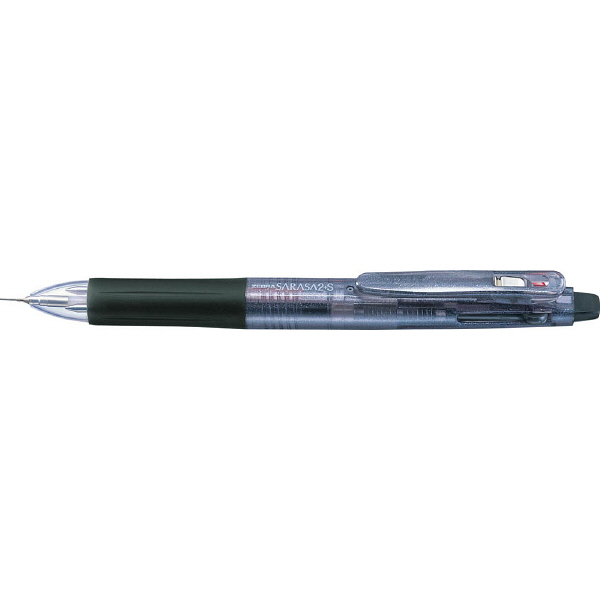 ゼブラ　ゲルインク多色多機能ボールペン　サラサ2+S　0.5mm　2色+シャープ　黒軸　SJ2-BK　2本　（直送品）
