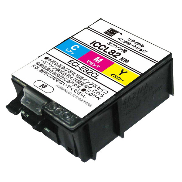 エコリカ　リサイクルインク　ECI-E82CL　ICCL82対応   1個