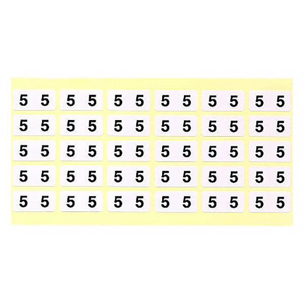 フィリオ　ナンバーラベル シール（モノクロ）　「5」　MS-NR5　1パック（150片入）
