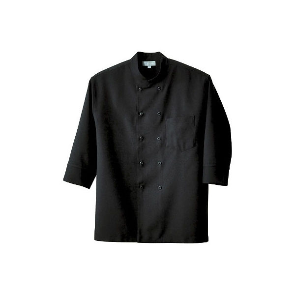 兼用コックシャツ　LL　ブラック　861201-010-LL　（直送品）