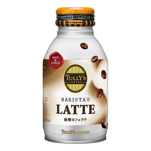 【缶コーヒー】伊藤園　タリーズコーヒー　BARISTA’S LATTE 無糖カフェラテ　ボトル缶　260ml　1セット（48缶）