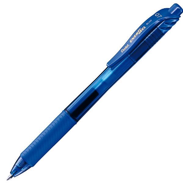ぺんてる ボールペン ゲルインク ENERGEL X（エナージェルエックス） 0.7mm 青 BL107-C 1セット（10本入り）（直送品）