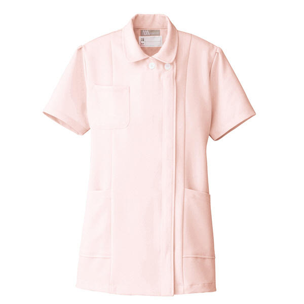 AITOZ（アイトス） ナースジャケット（ベーシック） 女性用 半袖 ピンク S 861346-060