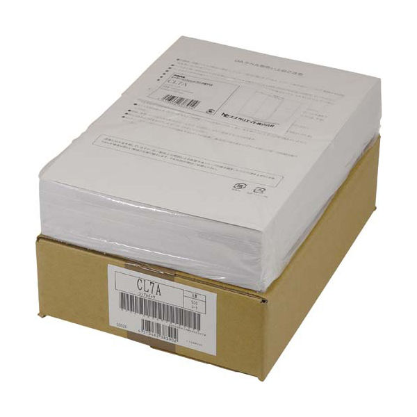 東洋印刷 ナナワード マルチタイプラベルシンプルパック 白 A4 18面 1ケース（500シート） LDZ18PA（直送品）