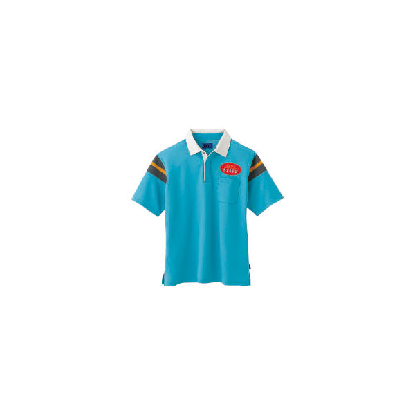 WSP（ダブルエスピー） ユニセックス 小さいサイズ 半袖ポロシャツ（ワッペン付：67201） サックス SS 65152（直送品）